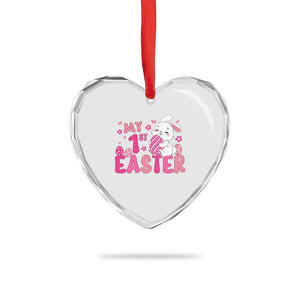 Baby First Easter Heart Crystal Glass Ornament Cute Newborn Gift Bunny Rabbit TS10 Print Your Wear