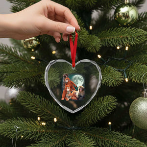 Baby Monkey Punch Heart Crystal Glass Ornament Three Punch Moon Orange Toy TS11 Print Your Wear