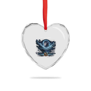 Baby Monkey Punch Heart Crystal Glass Ornament You Are Never Alone Brave TS14 Print Your Wear