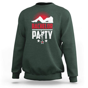 Bachelor Party Sweatshirt Bachelor Party TS02 Dark Forest Green Printyourwear
