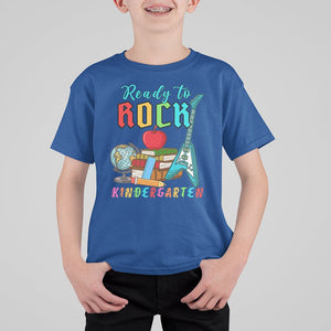 Ready To Rock Kindergarten T Shirt For Kid Guitar Boys Girls 1st Day Of School TS02 Royal Blue Printyourwear