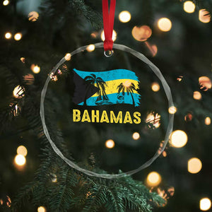 Bahamas Flag Crystal Glass Ornament Tropical Island Palm Trees Bahamian Gifts TS10 Print Your Wear