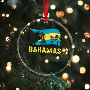 Bahamas Flag Crystal Glass Ornament Tropical Island Palm Trees Bahamian Gifts TS10 Print Your Wear