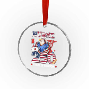 Bald Eagle Nurse 250 Years Of Freedom Crystal Glass Ornament Patriotic American Nurse Gift TS12 Print Your Wear