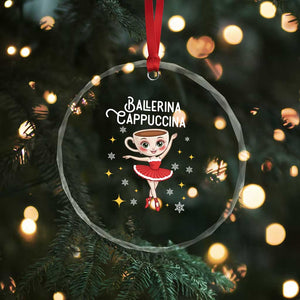 Ballerina Cappuccina Christmas Crystal Glass Ornament Italian Brainrot Meme TS14 Print Your Wear