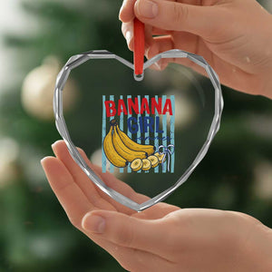 Banana Girl Summer Heart Crystal Glass Ornament Summer Fruit Beach Vacation TS14 Print Your Wear