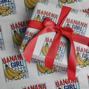 Banana Girl Summer Wrapping Paper Roll Summer Fruit Beach Vacation TS14 White Print Your Wear