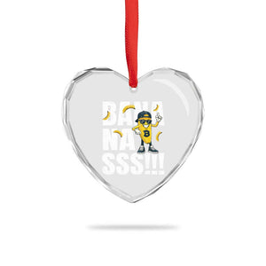 Banana Lovers Heart Crystal Glass Ornament Funny Bananas Vintage Style TS10 Print Your Wear