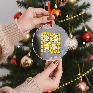 Bananas Coquette Bow Crystal Glass Ornament Retro Banana Lovers Women Girls Kids TS10 Print Your Wear