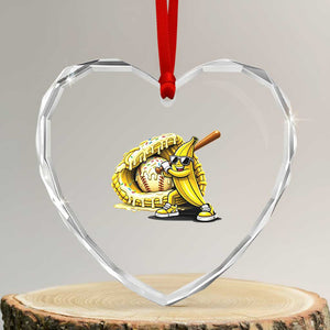 Baseball Banana Heart Crystal Glass Ornament Funny Baseball Glove Drip Kids Youth Boys Girls TS10 Transparent Glass 3'' Heart Print Your Wear
