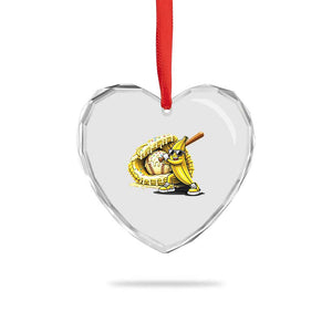 Baseball Banana Heart Crystal Glass Ornament Funny Baseball Glove Drip Kids Youth Boys Girls TS10 Print Your Wear