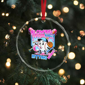 Baseball Blowing Bubbles Hitting Doubles Crystal Glass Ornament Sports Bubble Gum Lover TS11 Print Your Wear