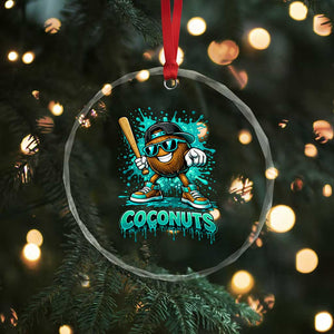 Baseball Coconut Crystal Glass Ornament Funny Graffiti Splatter Sports TS10 Print Your Wear