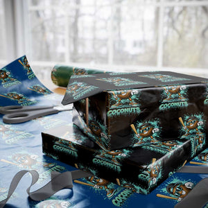 Baseball Coconut Wrapping Paper Roll Funny Graffiti Splatter Sports TS10 Black Print Your Wear