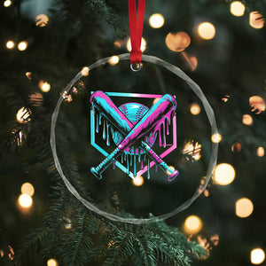 Baseball Drip Ice Cream Dripping Crystal Glass Ornament TS02 Print Your Wear