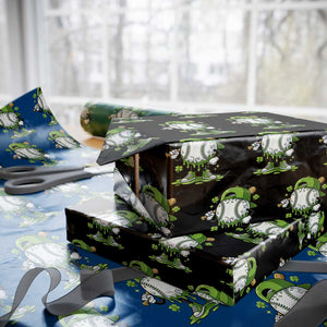 Baseball Drip Icecream Wrapping Paper Roll Youth Boy St Patricks Day Shamrock Green TS10 Black Print Your Wear