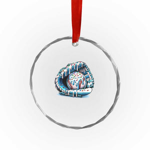 Baseball Drip Sprinkles Ice Cream Crystal Glass Ornament Ball and Glove Dripping TS02 Print Your Wear