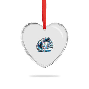 Baseball Drip Sprinkles Ice Cream Heart Crystal Glass Ornament Ball and Glove Dripping TS02 Print Your Wear