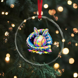 Baseball Easter Crystal Glass Ornament Drip Ice Cream Sprinkles Baseball Glove TS14 Print Your Wear