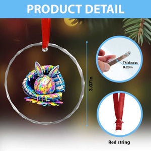Baseball Easter Crystal Glass Ornament Drip Ice Cream Sprinkles Baseball Glove TS14 Print Your Wear