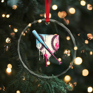 Baseball Home Plate Drip With Sprinkles Crystal Glass Ornament TS02 Print Your Wear