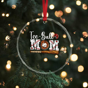 Baseball Mom Crystal Glass Ornament Tee Ball Mama Funny Mother's Day TS11 Print Your Wear