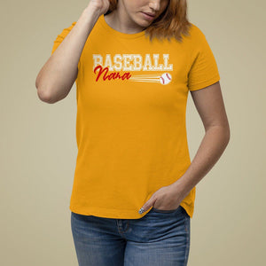 Baseball Mom T Shirt For Women I'm Not Yelling This is My Baseball Nana Voice TS09 Gold Printyourwear