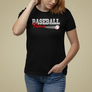 Baseball Mom T Shirt For Women I'm Not Yelling This is My Baseball Nana Voice TS09 Black Printyourwear