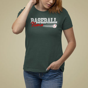 Baseball Mom T Shirt For Women I'm Not Yelling This is My Baseball Nana Voice TS09 Dark Forest Green Printyourwear