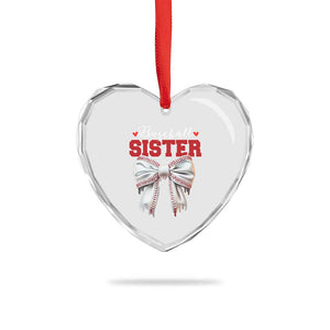 Baseball Sister Heart Crystal Glass Ornament Soft Ball Game Day Dripping Ice Cream Coquette Bow TS02 Print Your Wear