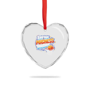 Basketball Bracket Heart Crystal Glass Ornament Funny Let the Madness Begin Sporty Basketball Players Lovers TS10 Print Your Wear