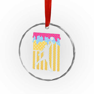 Basketball Ice Cream Drip American Flag Youth Players Crystal Glass Ornament TS11 Print Your Wear
