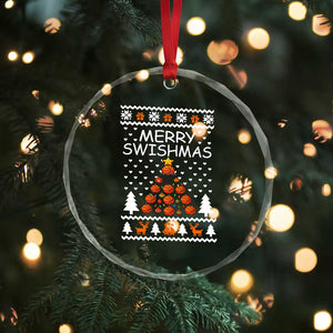 Basketball Merry Swishmas Crystal Glass Ornament Xmas Tree Sports TS12 Print Your Wear