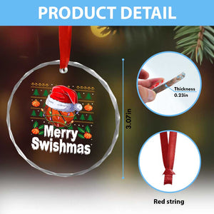 Basketball Xmas Crystal Glass Ornament Funny Merry Swishmas Sports TS12 Print Your Wear