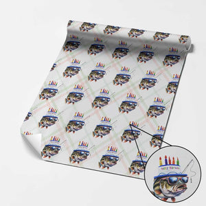 Bass Fishing Birthday Wrapping Paper Roll Fish Party Theme