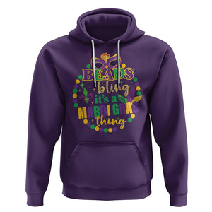 Beads And Bling It's A Mardi Gras Thing Hoodie TS09 Purple Printyourwear