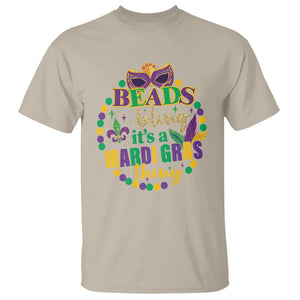 Beads And Bling It's A Mardi Gras Thing T Shirt TS09 Sand Printyourwear