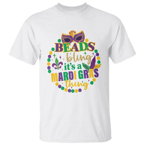 Beads And Bling It's A Mardi Gras Thing T Shirt TS09 White Printyourwear