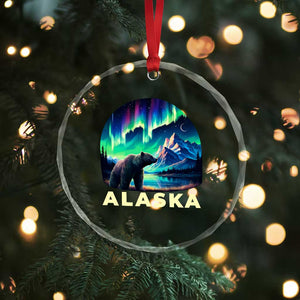 Bear Alaska Crystal Glass Ornament Alaskan Night Sky Northern Lights Aurora TS10 Print Your Wear