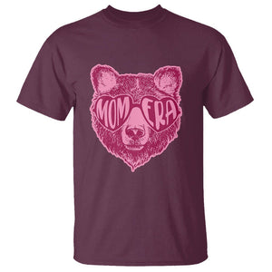 Bear Mom Era T Shirt Mother's Day Cool Mom Club Pink Mama TS02 Maroon Printyourwear