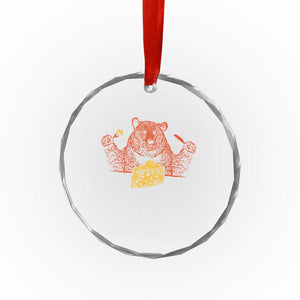 BF Crystal Glass Ornament Let's Eat Cheese Football Fans TS10 Print Your Wear
