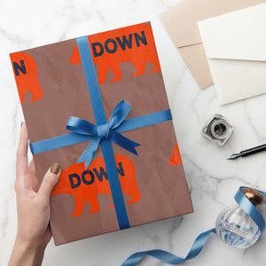 CFB Game Day Apparel Wrapping Paper Roll Down Vintage Trendy TS10 Mocha Print Your Wear