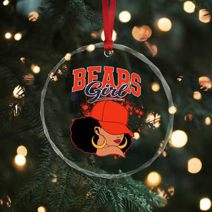 Bears Girl Crystal Glass Ornament Sports Fan Team Spirit Black Girls TS10 Print Your Wear