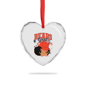 Bears Girl Heart Crystal Glass Ornament Sports Fan Team Spirit Black Girls TS10 Print Your Wear