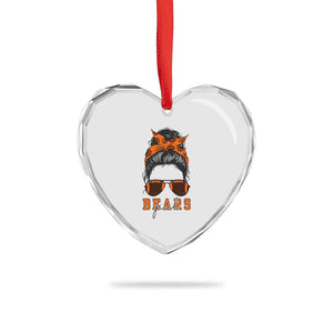 Girl Messy Bun Fan Heart Crystal Glass Ornament CFB Lovers Gift TS12 Print Your Wear
