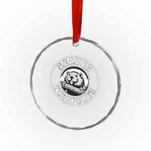 Beaver Whisperer Crystal Glass Ornament Funny Wildlife Lover Nature Humor TS02 Print Your Wear