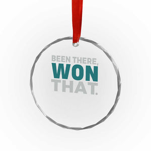 Been There Won That Crystal Glass Ornament Victory for Football Fans TS02 Print Your Wear