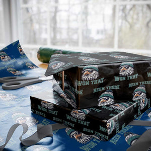 Been There Won That Fierce Eagle Graphic Wrapping Paper Roll TS02 Black Print Your Wear