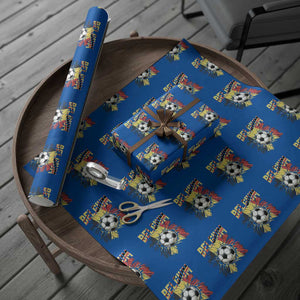 Belgium Belgian Flag Souvenir Belgie Wrapping Paper Roll Game Day Soccer Fans Football TS14 Blue Print Your Wear