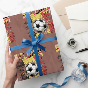 Belgium Belgian Flag Souvenir Belgie Wrapping Paper Roll Game Day Soccer Fans Football TS14 Mocha Print Your Wear
